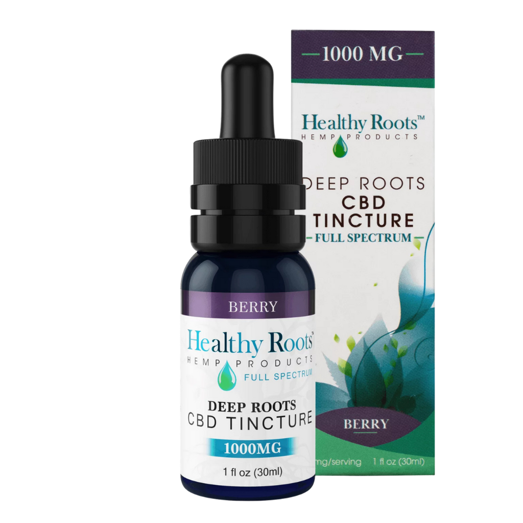 Deep Roots Full Spectrum CBD Tincture Berry 1000 MG
