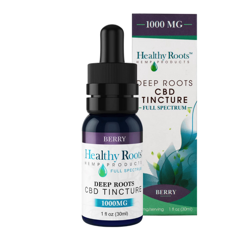 Deep Roots Full Spectrum CBD Tincture Berry 1000 MG