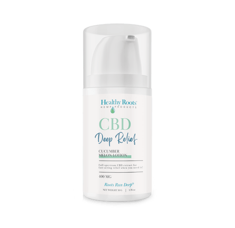 Deep Relief Full-Spectrum CBD Cucumber Melon Lotion 400 MG