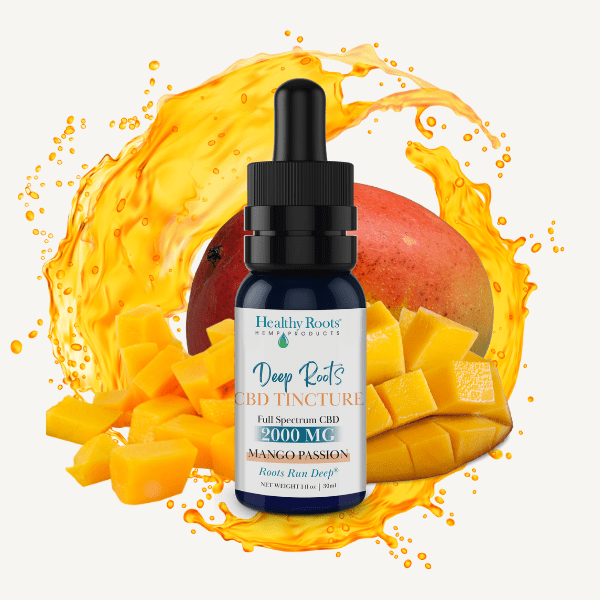 DEEP ROOTS FULL SPECTRUM CBD TINCTURE MANGO PASSION 2,000 MG