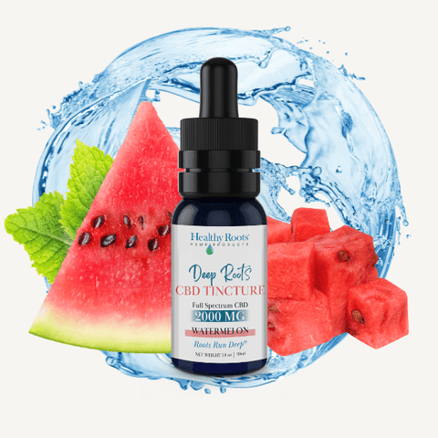 DEEP ROOTS FULL SPECTRUM CBD TINCTURE WATERMELON 2,000 MG